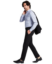 Kenneth Cole Mens Slim fit Dress Pants 36 / 29 Black Solid Stretch