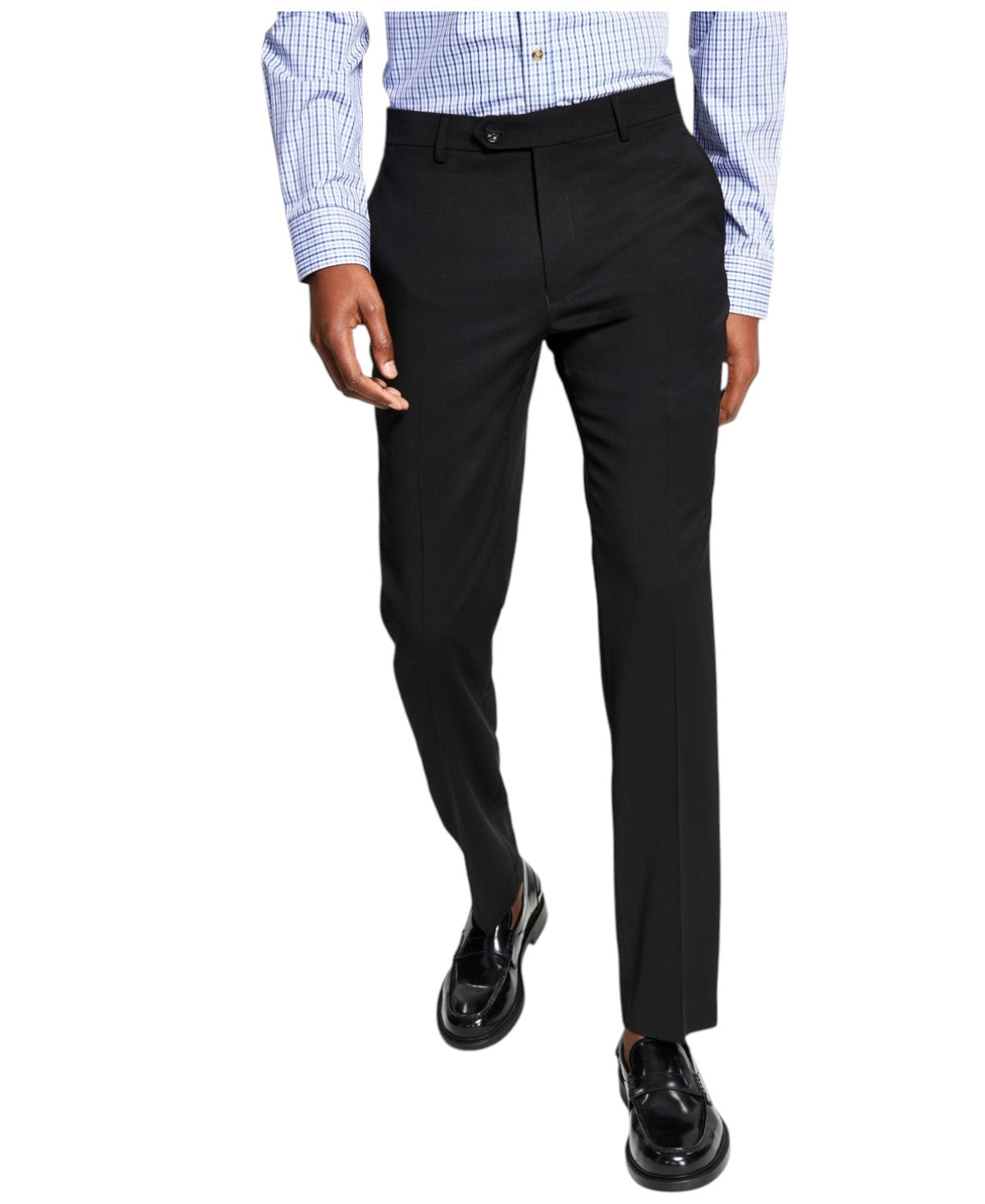 Tommy Hilfiger Mens Modern fit Dress Pants 40 / 30 Black Solid Stretch