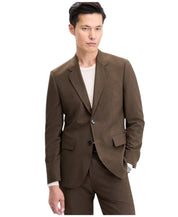 Hugo Boss Mens Modern fit Suit Jacket Blazer 42 R Brown Solid Stretch