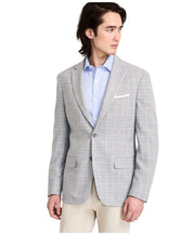 Tommy Hilfiger Mens Modern fit Sport Coat Blazer 40 R Grey Plaid Stretch