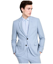Hugo Boss Mens Modern fit Suit Jacket Blazer 42 S Powder Blue Solid Stretch