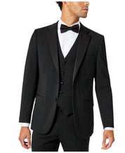 Tommy Hilfiger Mens Modern fit Wool Tuxedo Jacket Blazer 39 R Black Stretch