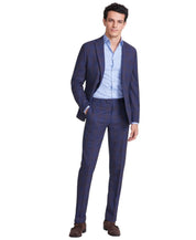 Bar Iii Mens Slim fit Dress Pants 32 / 30 Navy Blue Plaid Stretch