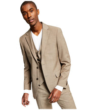 Tommy Hilfiger Mens Modern fit Suit Jacket Blazer 44 L Beige Solid Stretch