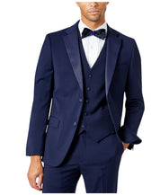 Tommy Hilfiger Mens Modern fit Suit Jacket Blazer 38 R Navy Blue Solid Stretch