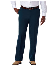 Haggar Mens Classic fit Dress Pants 48 / 29 Navy Blue Solid Stretch