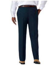 Haggar Mens Classic fit Dress Pants 48 / 29 Navy Blue Solid Stretch