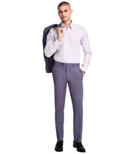 Bar Iii Mens Slim fit Dress Pants 30 / 30 Eggplant Purple Solid Stretch