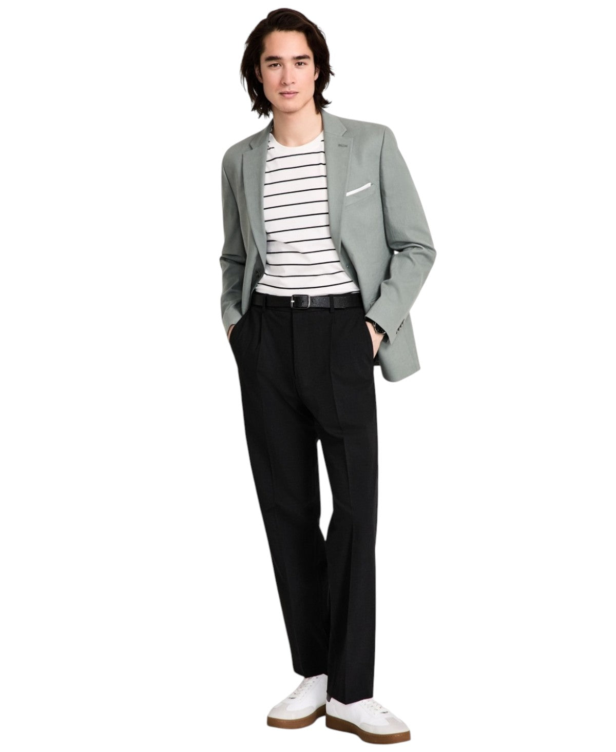 Tommy Hilfiger Mens Modern fit Sport Coat Blazer 36 S Sage Green Solid Stretch