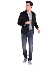 Tommy Hilfiger Mens Modern fit Sport Coat Blazer 44 L Black Solid Stretch