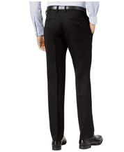 Kenneth Cole Mens Slim fit Dress Pants 34 / 29 Black Solid Stretch