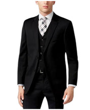 Tommy Hilfiger Mens Modern fit Suit Jacket Blazer 46 R Black Solid Stretch