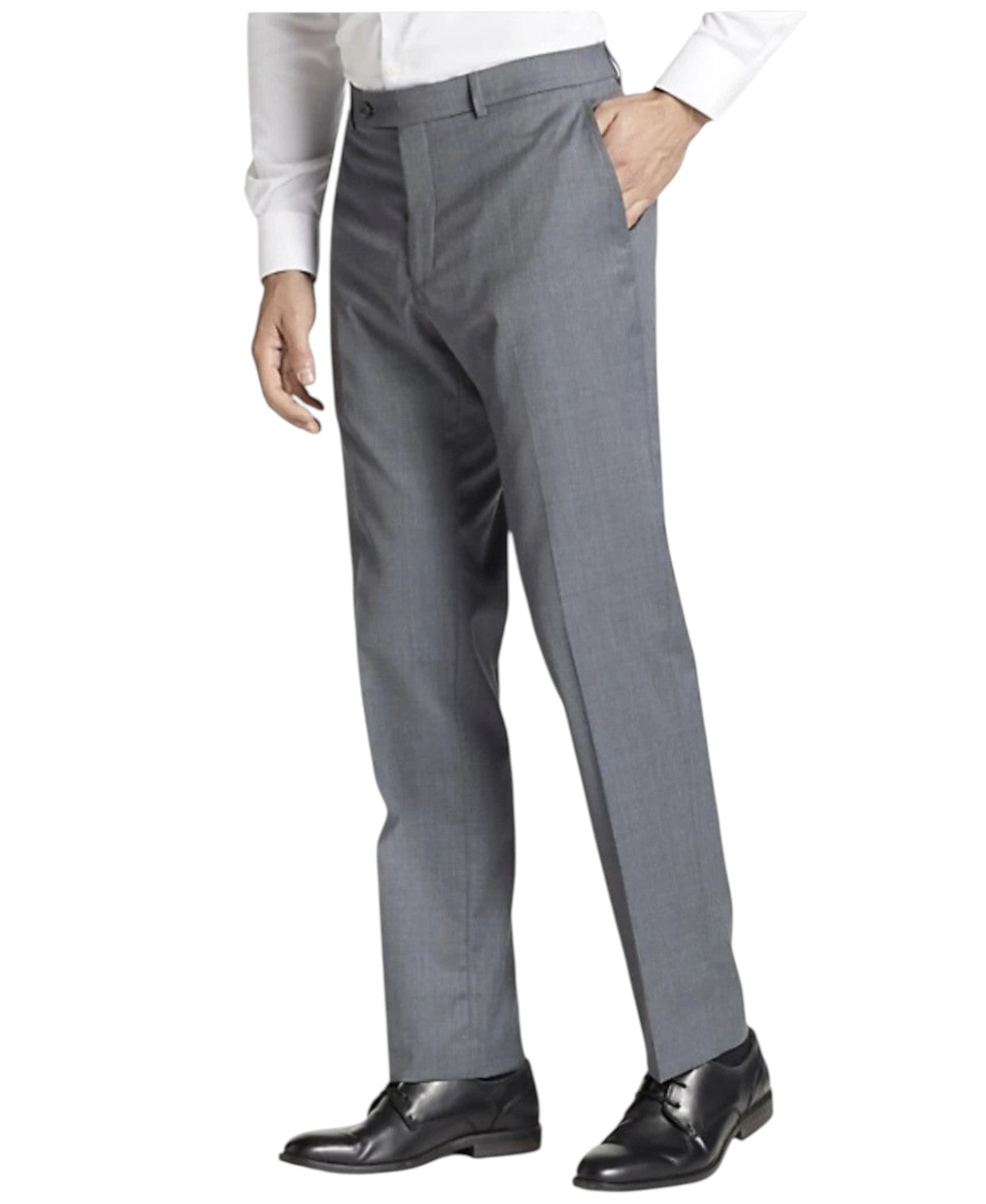 Tommy Hilfiger Mens Modern fit Dress Pants 31 / 30 MId Grey Solid Stretch