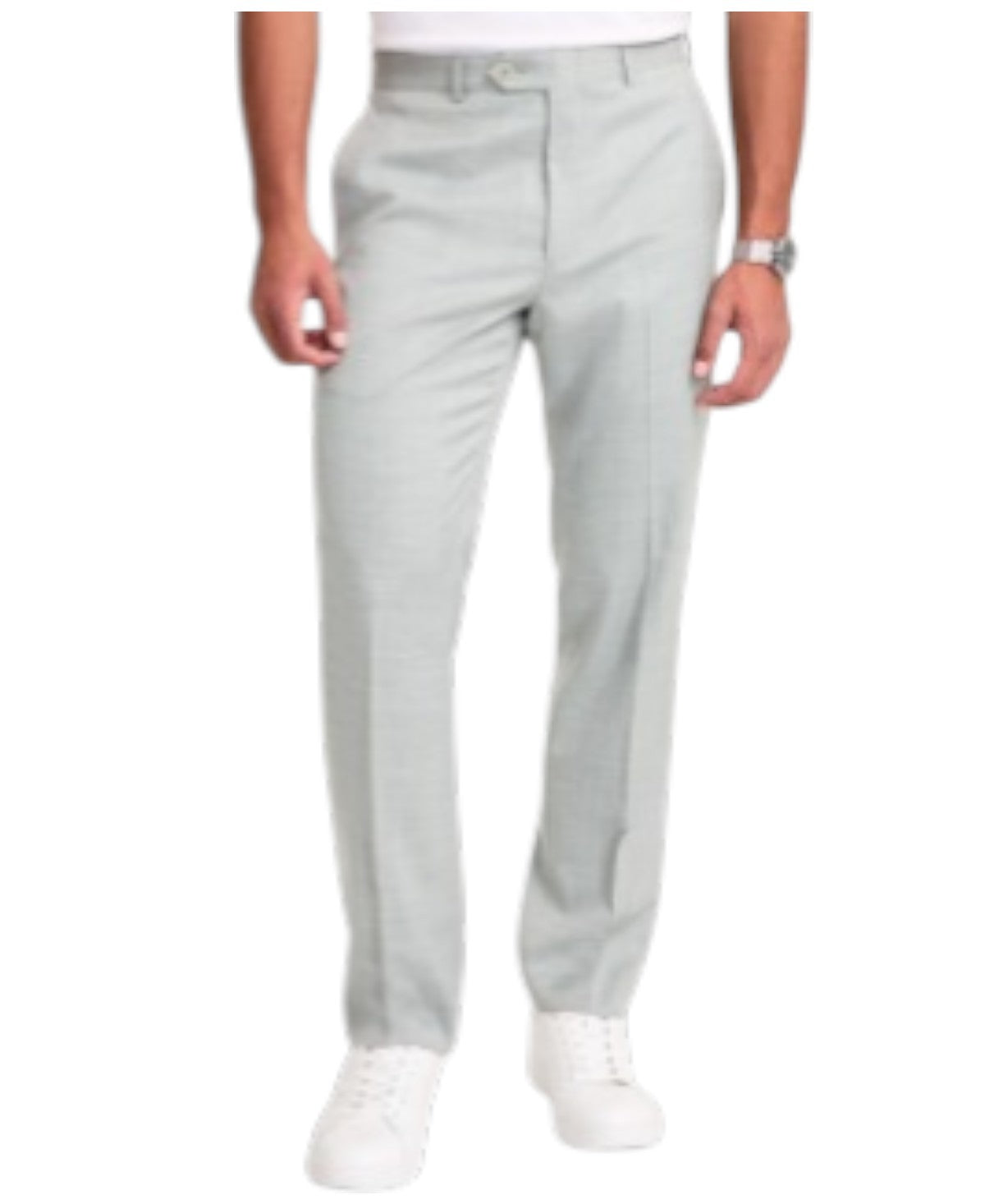 Michael Kors Mens Classic fit Dress Pants 42 / 30 Light Green Solid Stretch