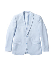 Bar Iii Mens Slim fit Suit Jacket Blazer 40 L Light Blue Solid Stretch Linen