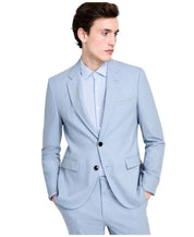 Hugo Boss Mens Modern fit Suit Jacket Blazer 40 R Light Blue Solid Stretch
