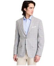 Tommy Hilfiger Mens Modern fit Sport Coat Blazer 40 S Light Grey Plaid Stretch