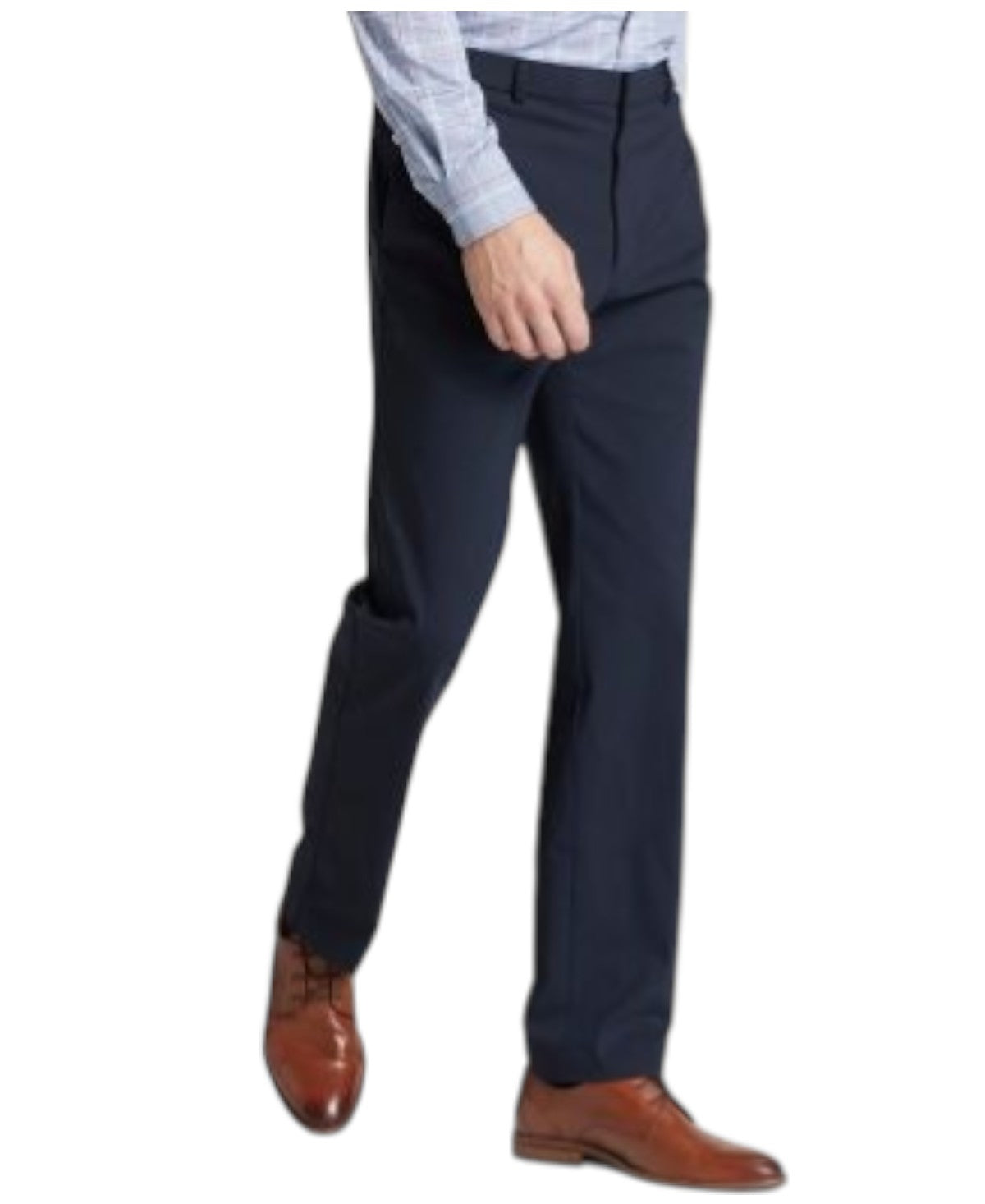 Tommy Hilfiger Mens Modern fit Dress Pants 42 / 32 Navy Blue Solid Stretch