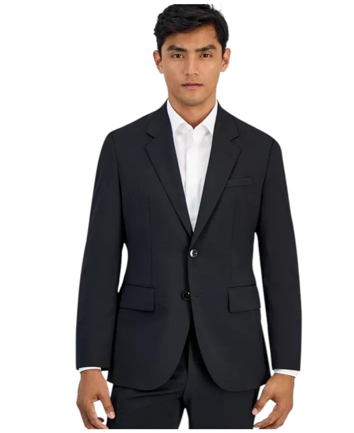 Hugo Boss Mens Modern fit Sport Coat Blazer 44 R Black Solid Stretch