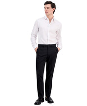 Dkny Mens Modern fit Dress Pants 36 / 30 Black Solid Stretch