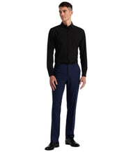 Perry Ellis Portfolio Mens Modern fit Dress Pants 42 / 30 Blue Tonal Plaid