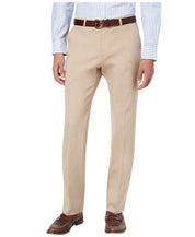Tommy Hilfiger Mens Modern fit Dress Pants 34 / 32 Tan Solid Stretch