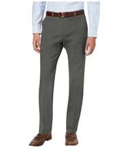 Tommy Hilfiger Mens Modern fit Dress Pants 33 / 32 Grey Solid Stretch