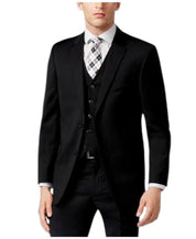 Tommy Hilfiger Mens Modern fit Suit Jacket Blazer 46 R Black Solid Stretch