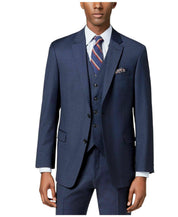 Tommy Hilfiger Mens Modern fit Suit Jacket Blazer 42 L Navy Blue Solid Stretch