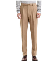Tommy Hilfiger Mens Modern fit Dress Pants 30 / 30 Beige Solid Stretch