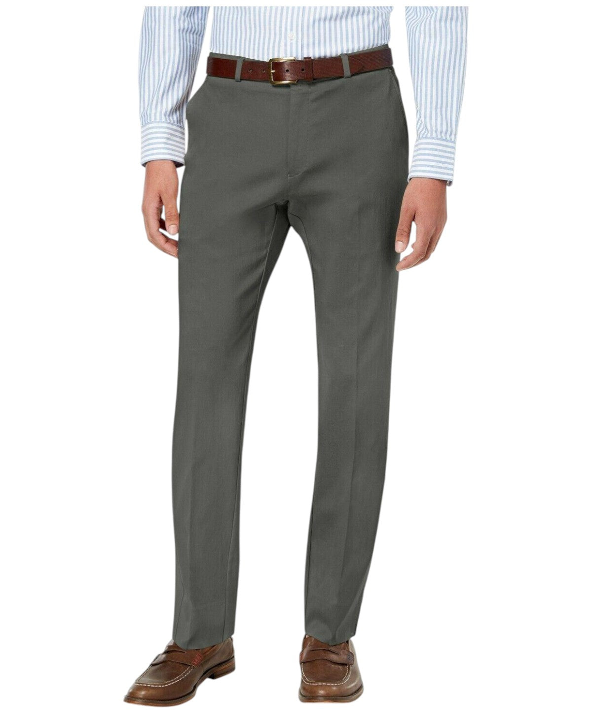 Tommy Hilfiger Mens Modern fit Dress Pants 32 / 30 Charcoal Grey Solid Stretch