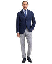Kenneth Cole Mens Slim fit Sport Coat Blazer 48 L Navy Blue Solid Stretch