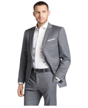 Tommy Hilfiger Mens Slim fit Suit Jacket Blazer 40 S Light Grey Solid Stretch