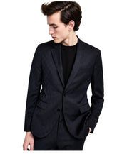 Hugo Boss Mens Modern fit Suit Jacket Blazer 40 R Dark Blue Check Stretch