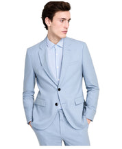 Hugo Boss Mens Modern fit Suit Jacket Blazer 38 R Light Blue Solid Stretch