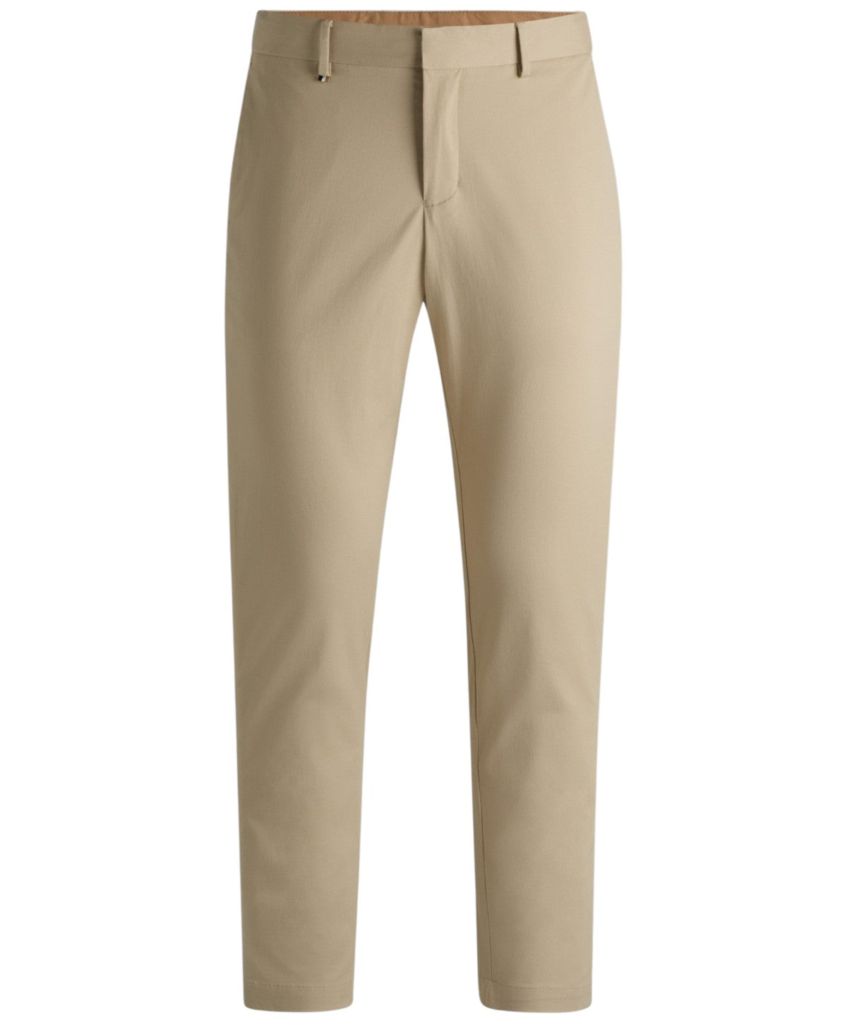 Hugo Boss Mens Slim fit Dress Pants 34 / 32 Beige Solid Stretch