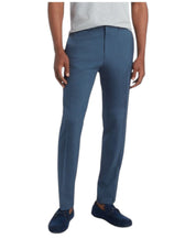 Kenneth Cole Mens Slim fit Dress Pants 36 / 32 Blue Solid Stretch