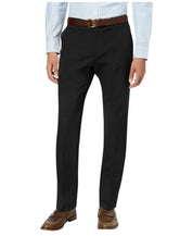 Tommy Hilfiger Mens Modern fit Dress Pants 33 / 30 Black Solid Stretch