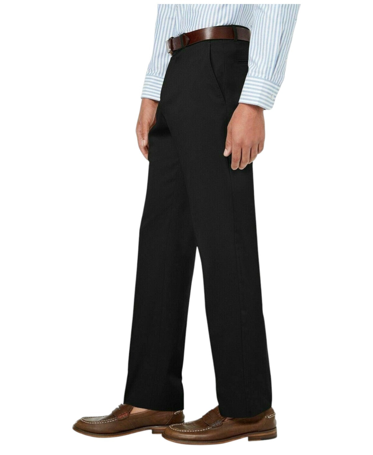 Tommy Hilfiger Mens Modern fit Dress Pants 33 / 30 Black Solid Stretch