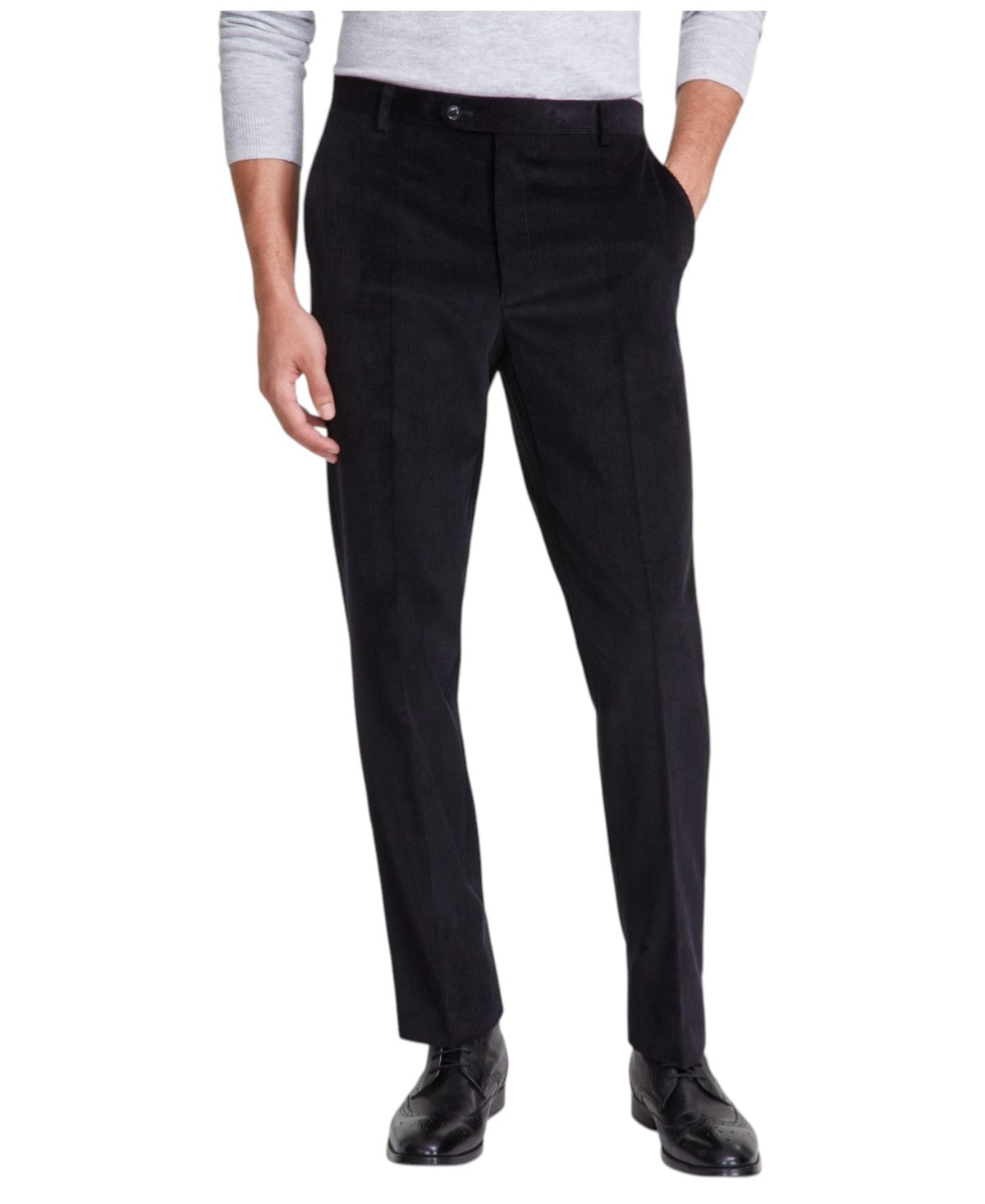 Tommy Hilfiger Mens Modern fit Dress Pants 40 / 32 Black Solid Stretch