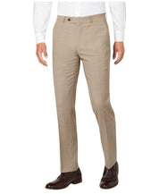 Tommy Hilfiger Mens Modern fit Dress Pants 40 / 32 Beige Solid Stretch