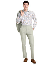 Bar Iii Mens Slim fit Dress Pants 30 / 32 Sage Green Solid Stretch Wool