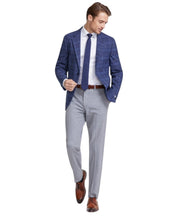 Vince Camuto Mens Slim fit Sport Coat Blazer 46 R Navy Blue Plaid
