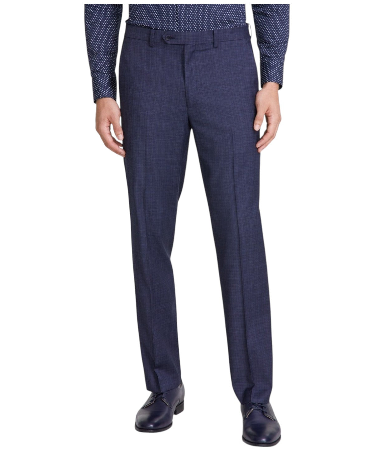Tallia Mens Slim fit Dress Pants 40 / 29 Blue Plaid