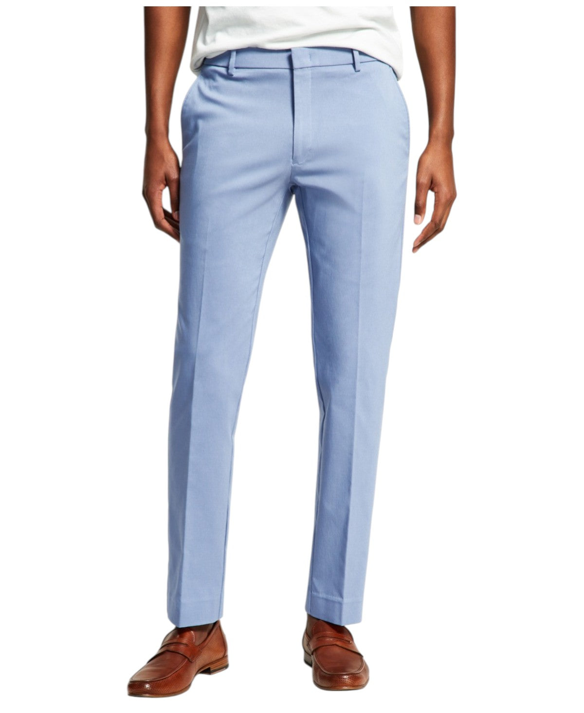 Tommy Hilfiger Mens Modern fit Dress Pants 32 / 32 Light Blue Solid Stretch