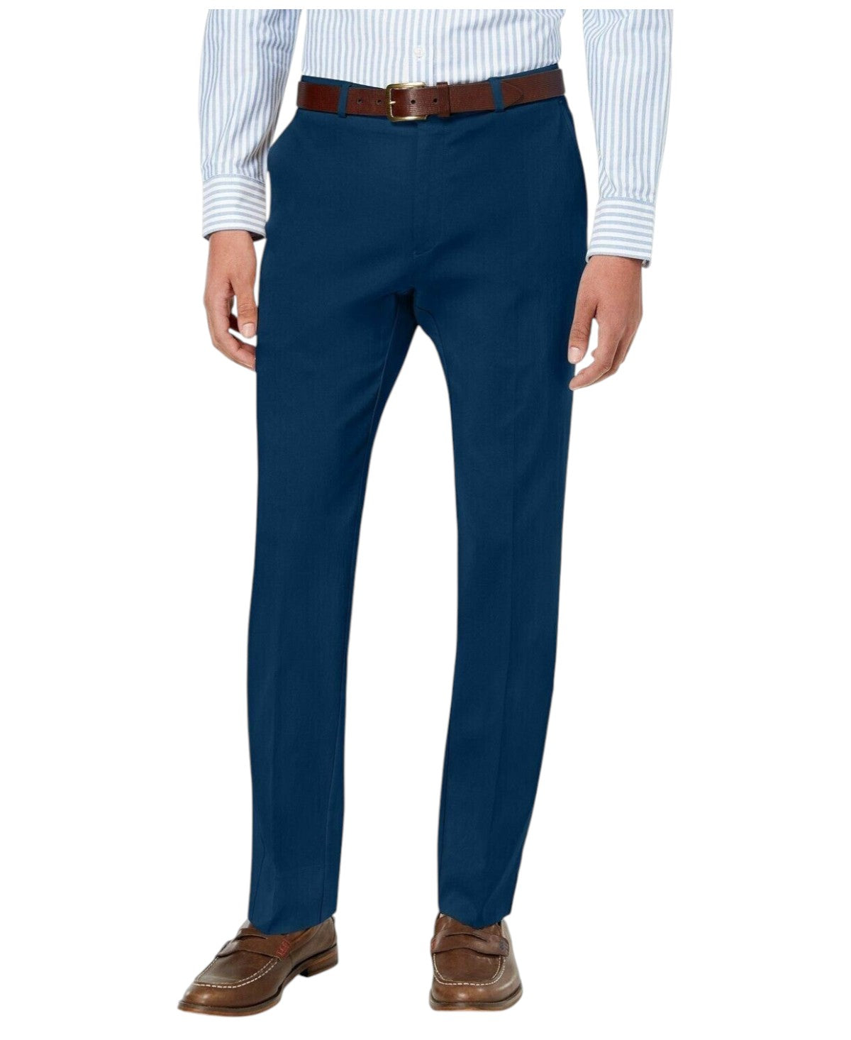 Tommy Hilfiger Mens Modern fit Dress Pants 32 / 30 Navy Blue Solid Stretch