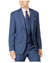 Lauren Ralph Lauren Mens Classic fit Suit Jacket Blazer 38 R Blue Birdseye Stretch