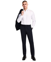 Alfani Mens Slim fit Dress Pants 32 / 32 Navy Blue Striped Stretch