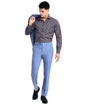 Bar Iii Mens Slim fit Dress Pants 30 / 30 Steel Blue Solid Stretch