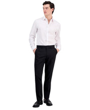 Dkny Mens Slim fit Dress Pants 32 / 32 Black Solid Stretch